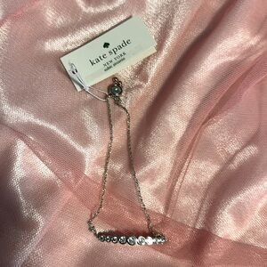 NWT silver Kate Spade bracelet. Adjustable